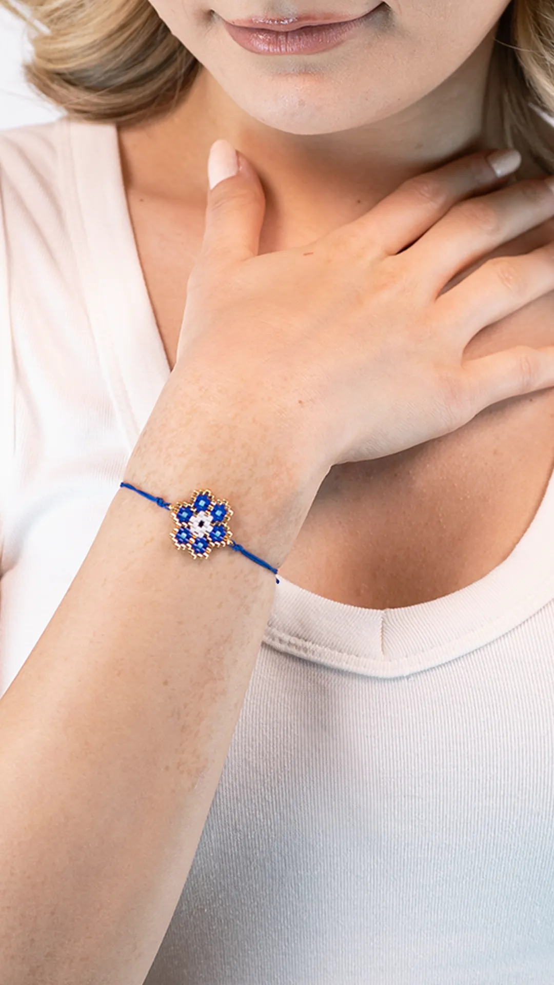 Nazar Motifli Miyuki Bileklik